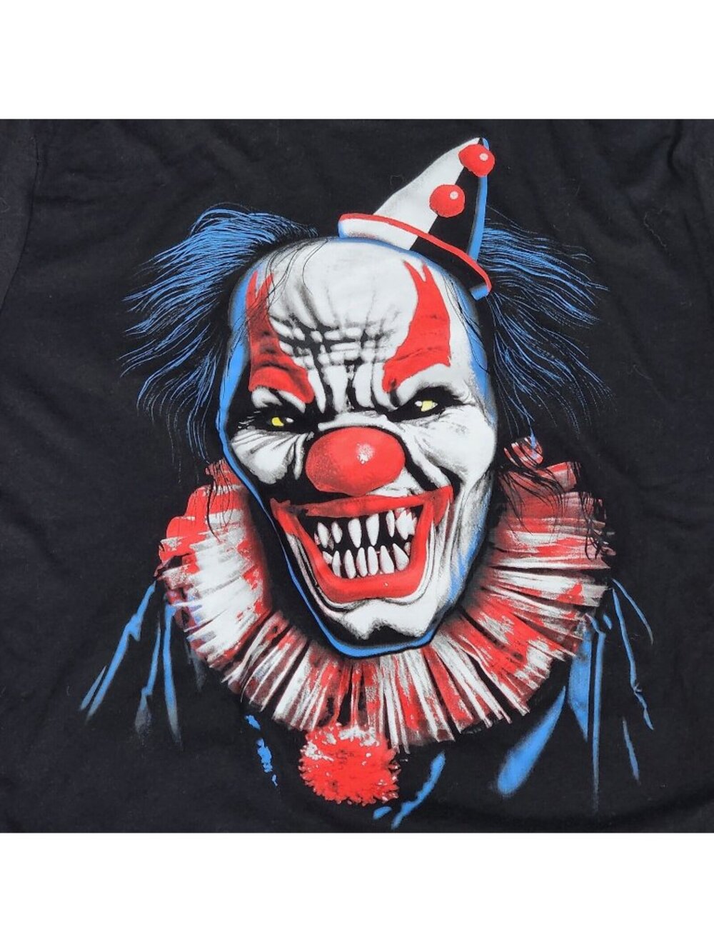Way To Celebrate Halloween Scary Clown Graphic Black T-Shirt M (38-40)